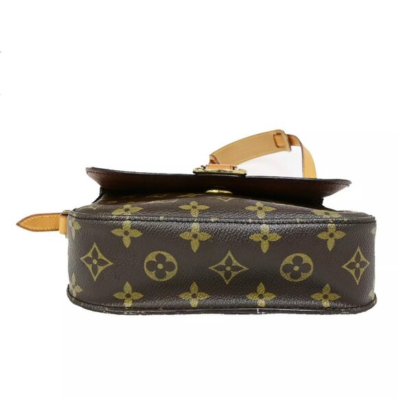 LOUIS VUITTON Saint Cloud MM Shoulder Bag Monogram Leather Brown - Picture 6 of 15